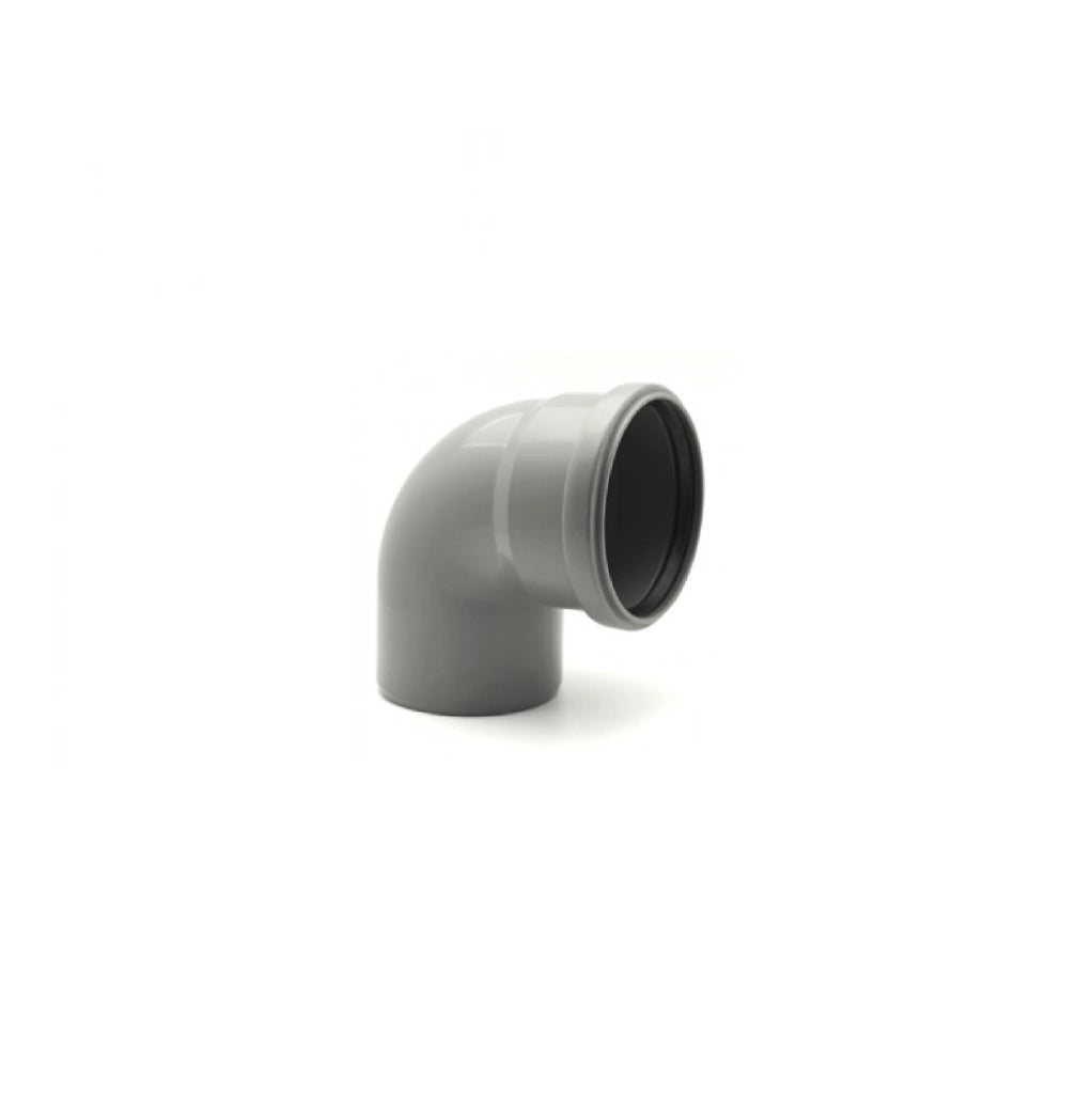 Curva 90° diam. 50 mm per tubo scarichi domestici 2 pezzi