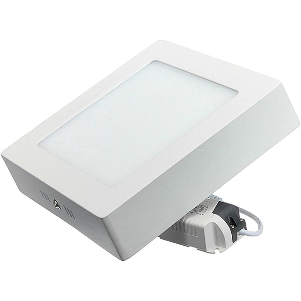 Trade Shop - Plafoniera Faretto Pannello Soffitto Led Luce Freddo 12w Quadrato Tondo - -bianco Caldo  Quadrato    -