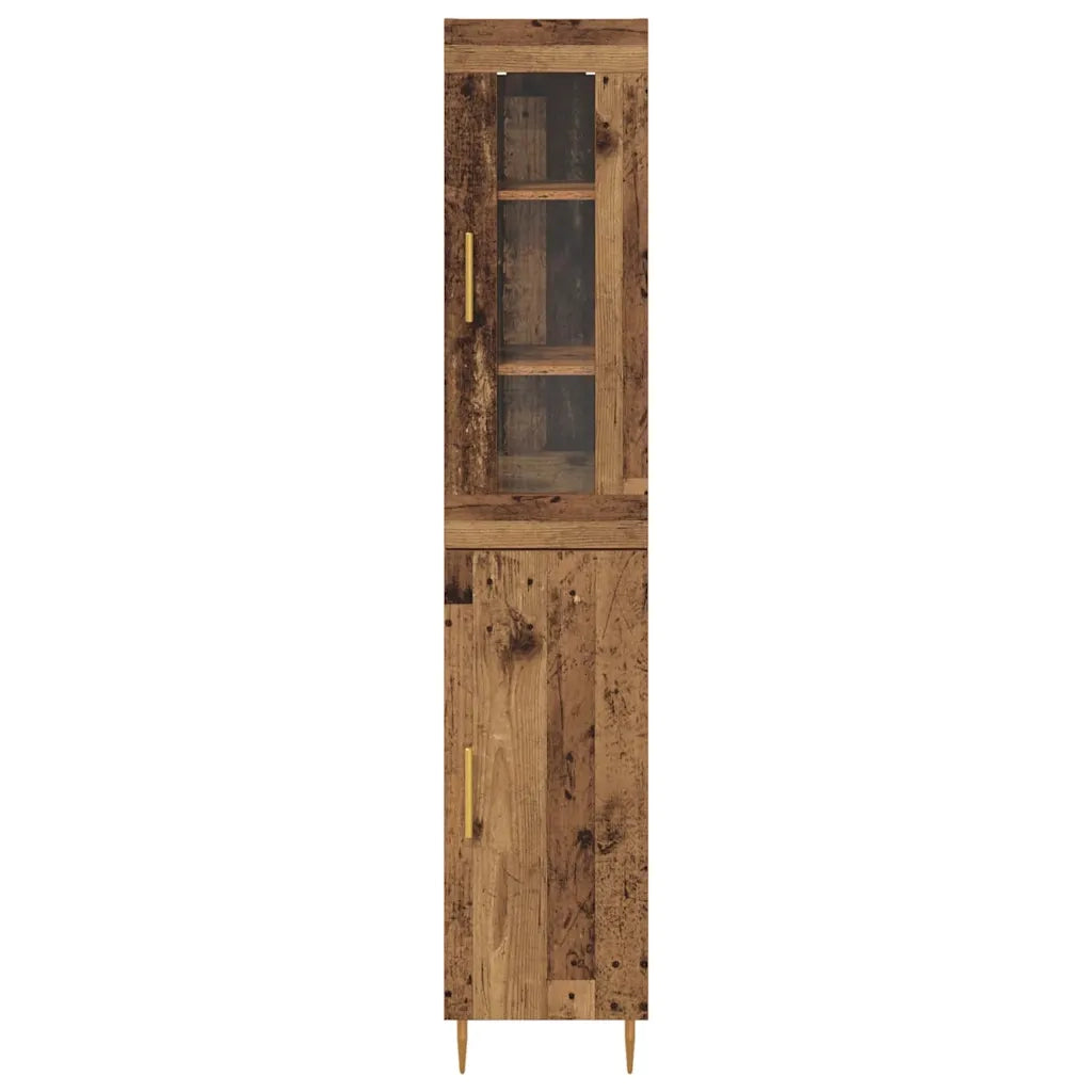 Credenza 2 pcs Legno vecchio Legno multistrato 3415674