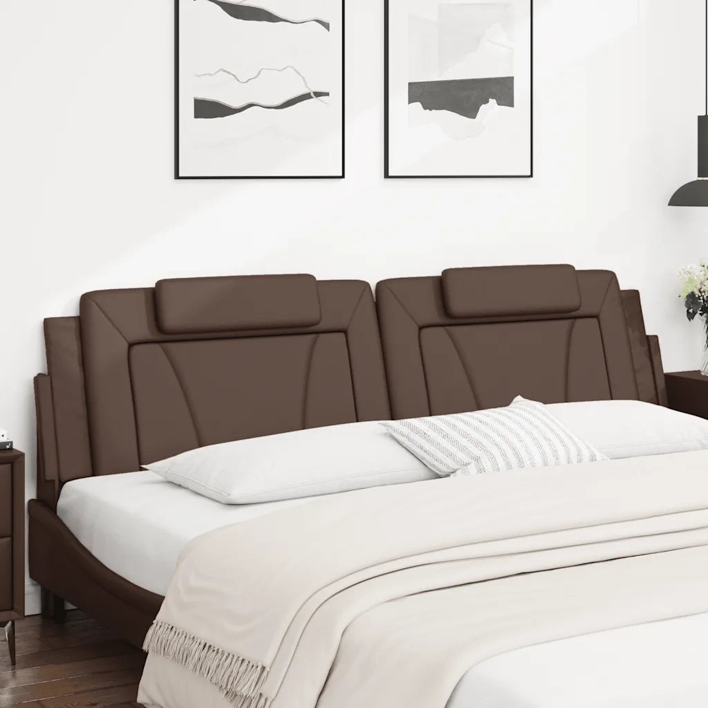 Cuscino Testiera Viana Marrone 200 cm in Similpelle CFW3448115