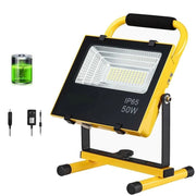 Trade Shop - Lampada Faro Led Lavoro Portatile Torcia 50w Batteria Litio Luce Emergenza 2500l -