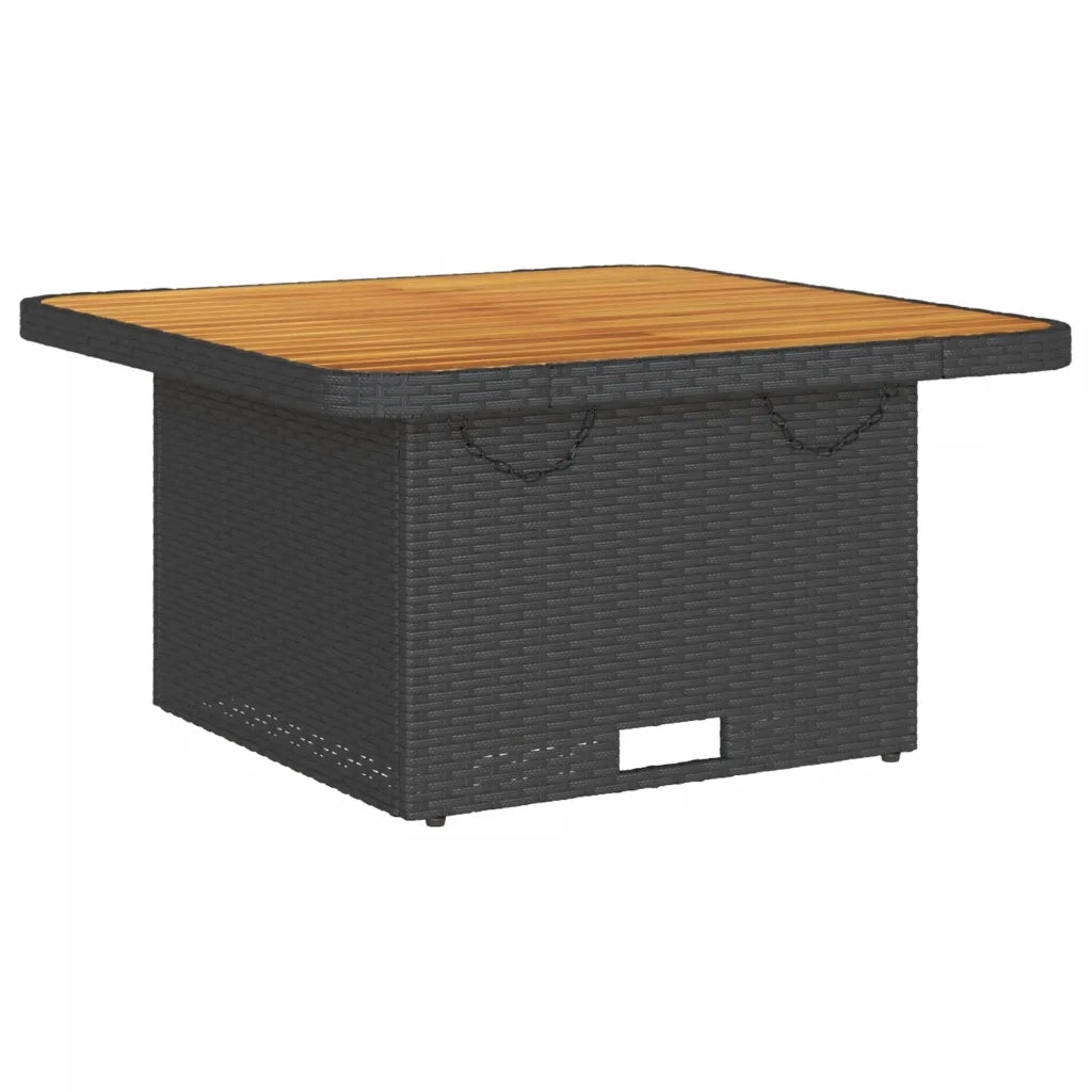 vidaXL Set Salotto da Giardino con Cuscini 7pz Nero Polyrattan