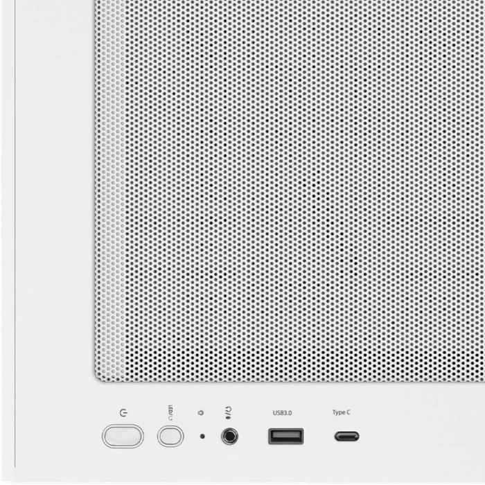 Case Mini Tower per PC senza alimentatore - ZALMAN P30 AIR (Bianco) - Micro ATX/Mini-ITX - 3x140mm A-RGB - Mesh - USB-C/3.0/Audio HD