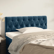 Testiera Blu Scuro 100x7x78/88 cm in Velluto