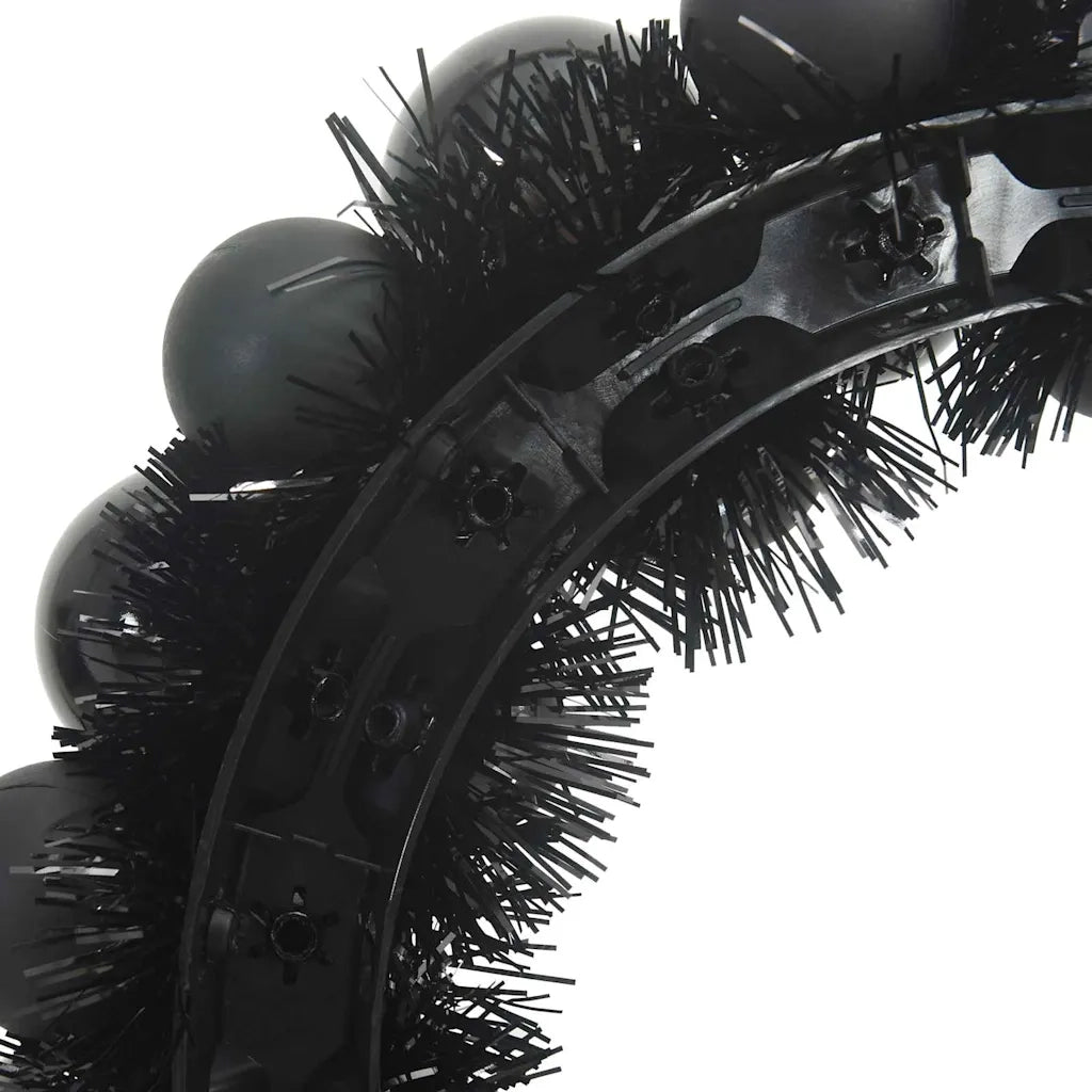 Corone di Palline di Natale 2 pcs Nero 33 x 33 x 7 cm 42019678