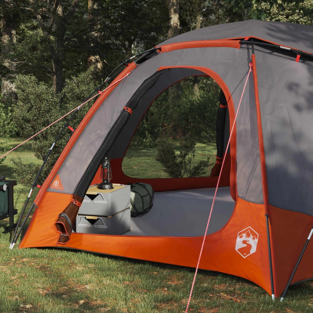Tenda a cupola con tetto rimovibile Grigio e arancione 42017378