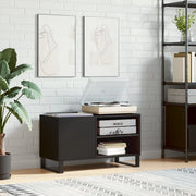 Mobile Porta Dischi Nero 85x38x48 cm in Legno Multistrato 831709