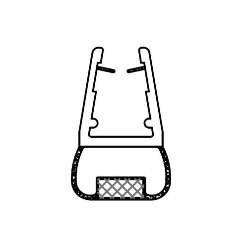 PROFILO MAGNETICO IN PVC PER CRISTALLO BOX DOCCIA 411 2MT- ESCLU- pezzi 1