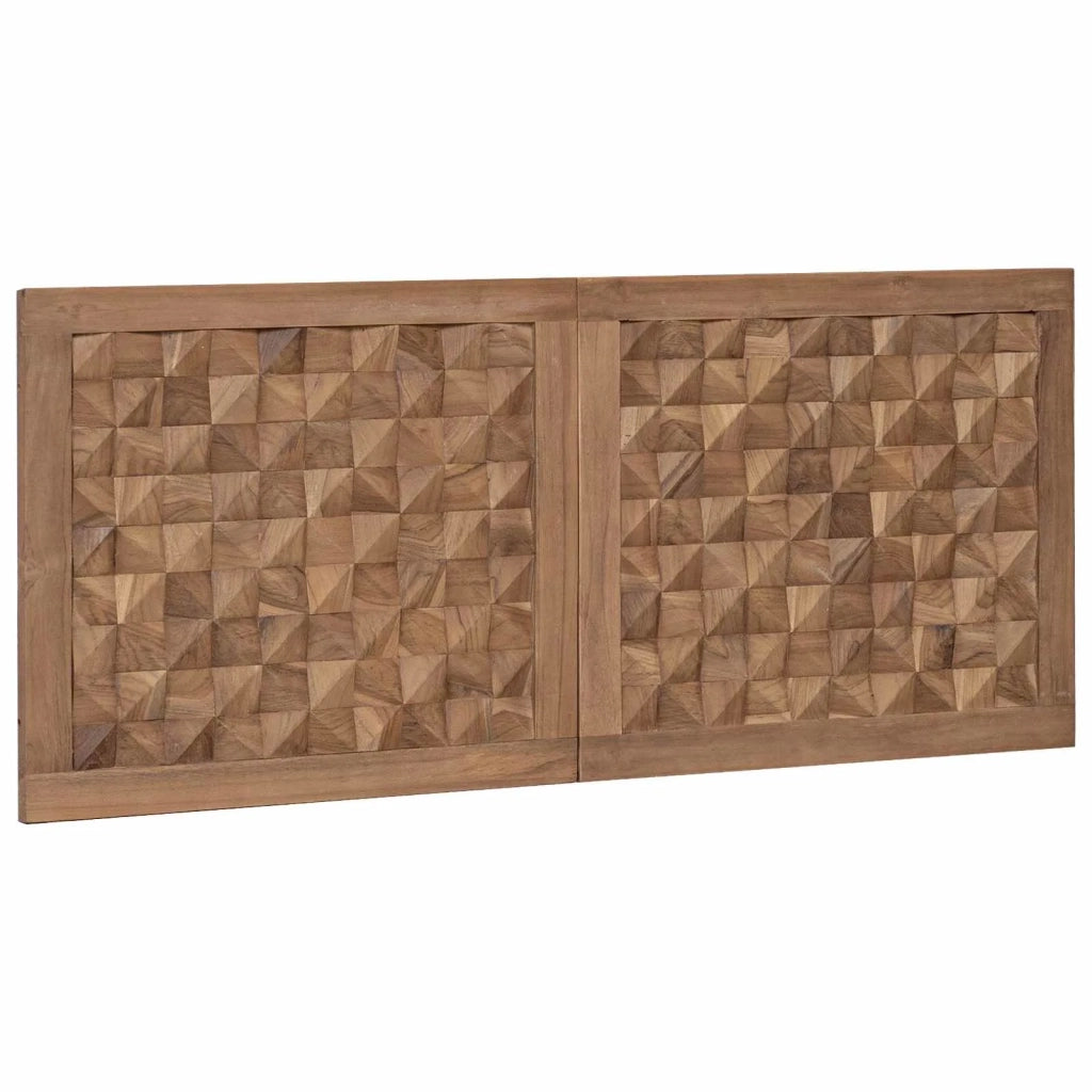 Testiera Naturale 120 cm Legno di teak solido 42024566
