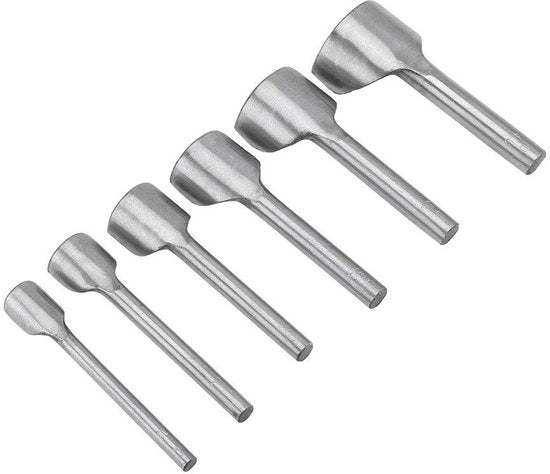 Kit di Nastro da Puntata - 6 Pezzi - Taglierino a Cerchio - Taglierino Circolare - Trattamento in Pelle - Attrezzo DIY - Per Uso Domestico