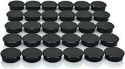 Magnet per lavagne, 30 pezzi forti magneti colorati per frigorifero, mini rotondi piccoli per lavagne bianche, magnetico per parete, ufficio (nero)