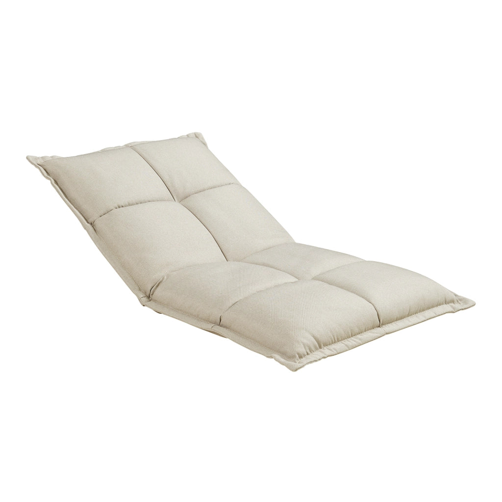 Set di 2 Sedie da Pavimento Deinze con Schienale Regolabile - Beige [en.casa]