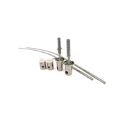 Kit Staffe Per Fissaggio Da Muro Parete Sporgente Per Quadri Del Profilo Barra Alluminio Tondo BA6001