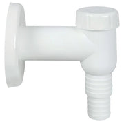 SIFONE PP LAVATRICE ESTERNO - PP BIANCO CON VALVOLA MM 32- 5 pezzi