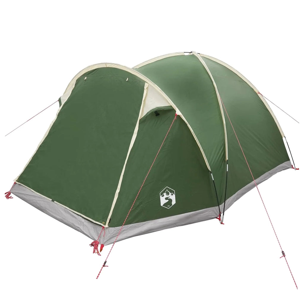 Tenda Capanna con tetto Verde 4 persone Poliestere e Acciaio 42028579