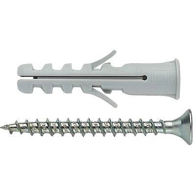 TASSELLO NYLON EB/VA ELEMATIC - VITE TSP CAVA PZ BORDATO EB/VA  8 CF=PZ 50- 1 confezioni