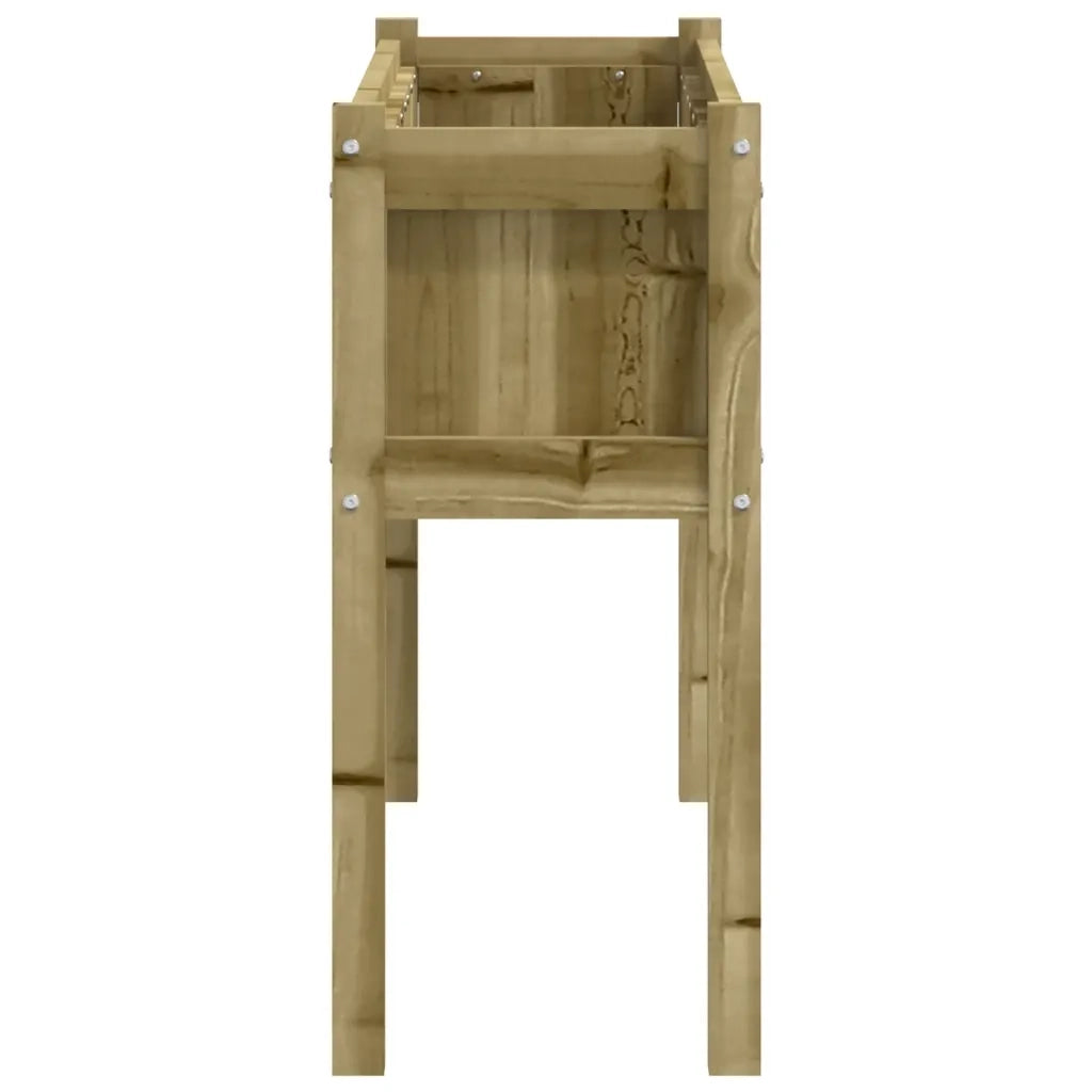Fioriera Giardino con Gambe-Vaso da giardino 110x31x70 cm Legno Pino Impregnato