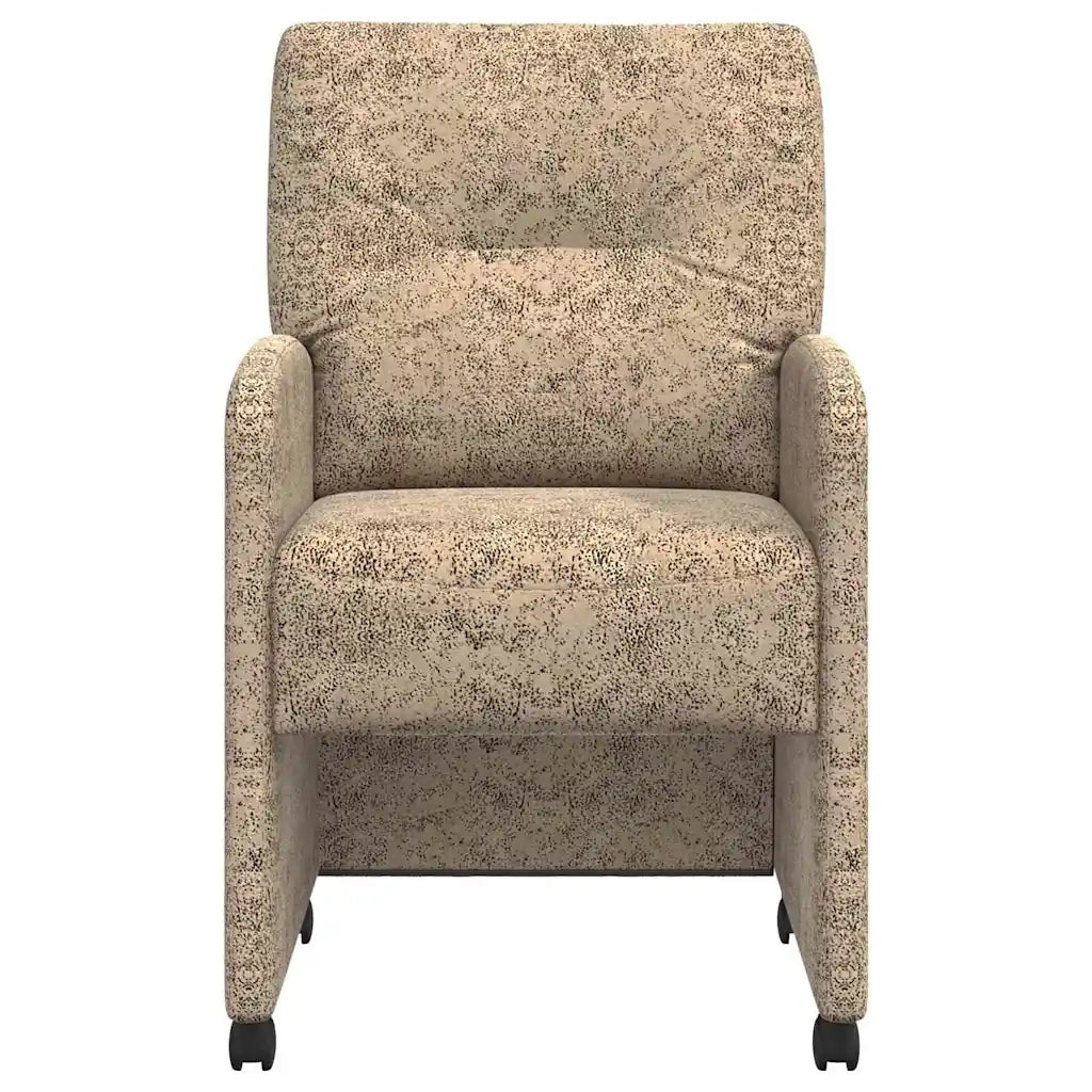 Sedie da Pranzo con Ruote 2 pcs Grigio chiaro 57 x 67 x 95 cm