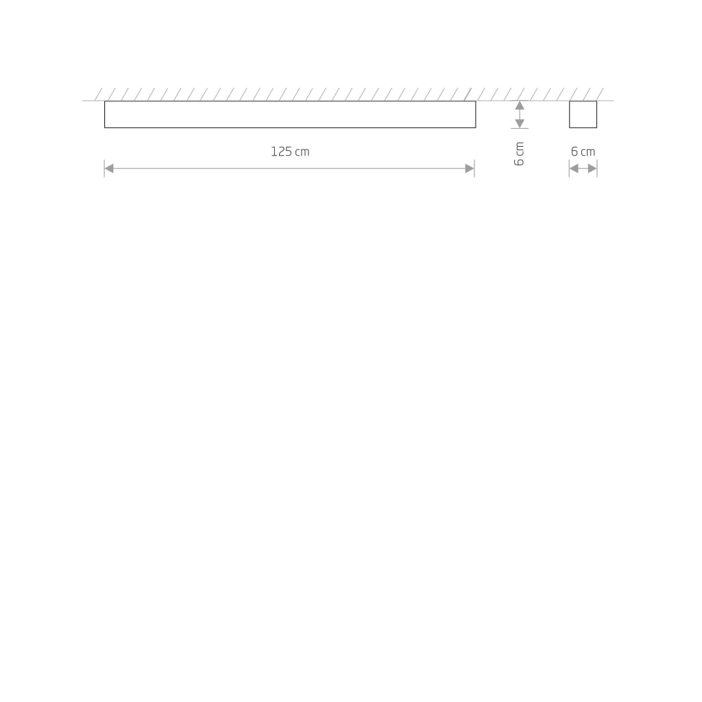 Plafoniera Nowodvorski Soft 7524 LED T8 grafite/bianco 125cm