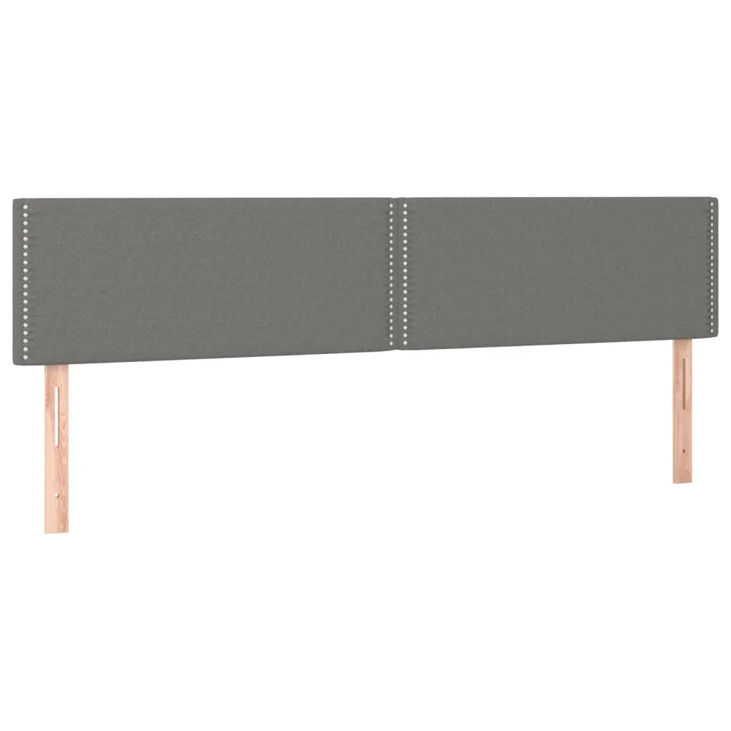 Giroletto a Molle con Materasso Grigio Scuro 120x190cm Tessuto