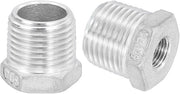 Adattatore di riduzione 1/2" a 1/8" in acciaio inossidabile - esagonale - per uso industriale/olio/gas - resistente alla corrosione - installazione semplice - adattatore a tubo.