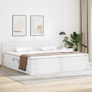 Letto con contenitore e materasso Bianco Puro 200 x 200 cm 3370410