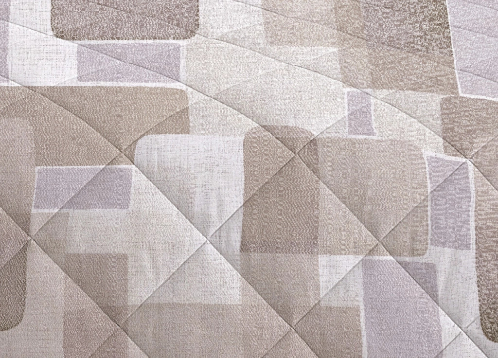 Trapuntino Piumino Estivo Primaverile 100gr/mq Leggero Disegno Brick - Singolo - Beige