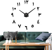 Araba moderna grande orologio per parete DIY con sticker 3D, decorazione per casa e ufficio, regalo