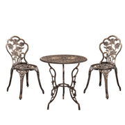 Set da bistrot kit da bistrot set tavolo e sedie da giardino ghisa bronzo lucido 03_0003736