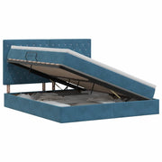 Letto con contenitore e materasso Blu Scuro 180 x 200 cm 3459649