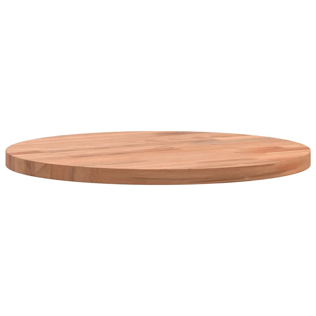 Piano per Tavolo | Superficie Tavolo | Piano Scrivania ?30x1,5 cm Rotondo in Legno Massello di Faggio