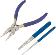 Set di Sfregiature a Filo - Set a 3 Pezzi con Filo Tonnellino e Spazzola - Blu - Ideale per l'Arredolamento di Accessori - Set Completo per Fai da Te