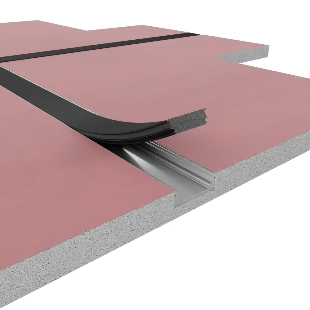 Cartongesso con profilo in alluminio integrato "X" ignifugo