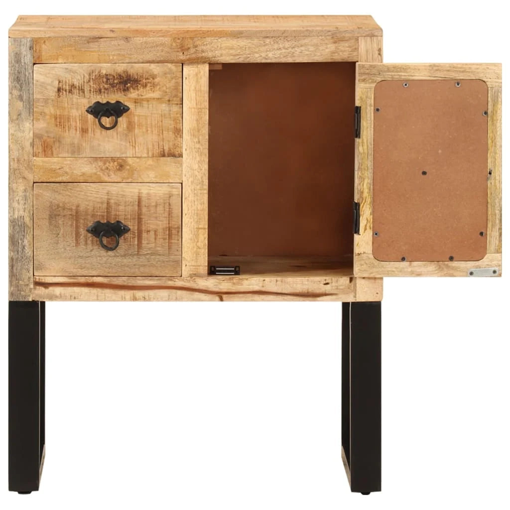 Buffet credenza cassettiera armadio mobile contenitore organizer per cucina soggiorno salotto 60 x 30 x 76 cm legno massello di mango marrone 02_0029603