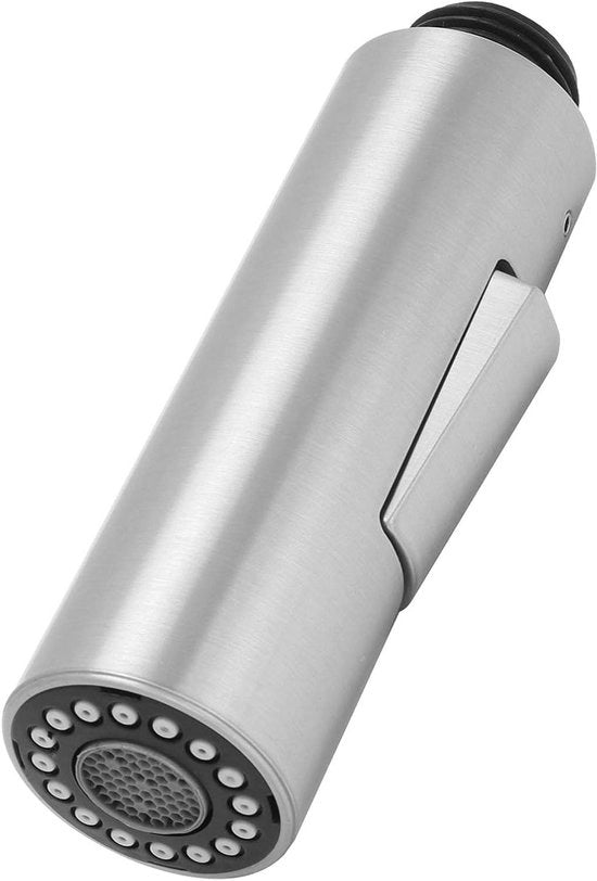 Sostituzione sifone con funzione di getto per cucina, 2 in 1, bocchetta per lavello, in plastica, finitura a specchio in acciaio inossidabile, accessorio per rubinetto.