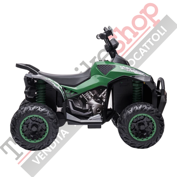 Quad Elettrico per Bambini Quad Medio Sport 12V-Verde