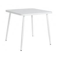 Tavolo In Alluminio 82x82 Bianco BIZZOTTO LENNIE Arredo Esterno