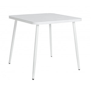 Tavolo In Alluminio 82x82 Bianco BIZZOTTO LENNIE Arredo Esterno