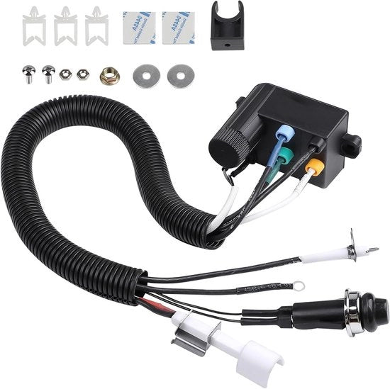 Piëzo Accendino compatibile con Spirit e Q1200/Q2200 serie barbecchi a gas - set di accensione elettrica per grill accendino piëzo di riserva per 64868 accendino elettronico piëzo