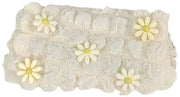 Etui con, etui, etui con, la tasca dei fumetti è piccola e carina e può essere utilizzato come tasca per il trucco, tasca per il denaro, tasca per le chiavi, piccole borse per fiori (beige)