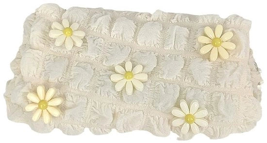 Etui con, etui, etui con, la tasca dei fumetti è piccola e carina e può essere utilizzato come tasca per il trucco, tasca per il denaro, tasca per le chiavi, piccole borse per fiori (beige)