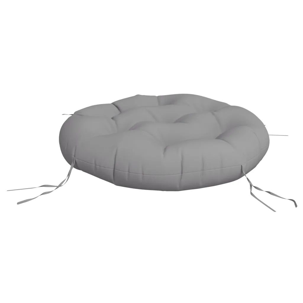 Cuscino Rotondo Grigio Ø 60x11 cm in Tessuto Oxford 361941