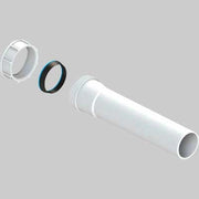 PROLUNGA UNIVERSALE CON GHIERA E GUARNIZIONE 11/2 x Ø40 - H.200 mm - 1 pezzi - Idroweb