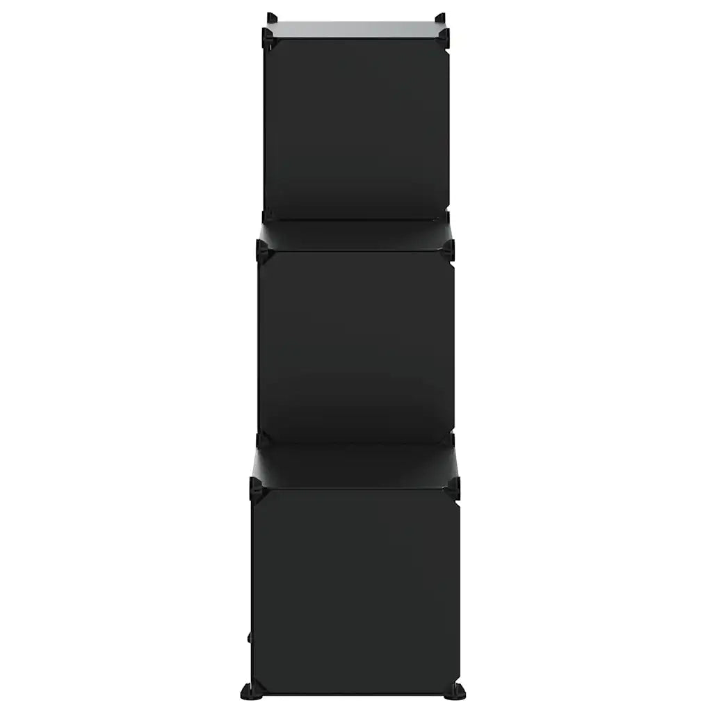 Organizzatore Portaoggetti con 6 Cubi Nero in PP CFW9268231
