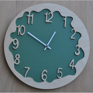 Orologio da Parete Rotondo 48Cm Pirondini Italia Ombre Verde