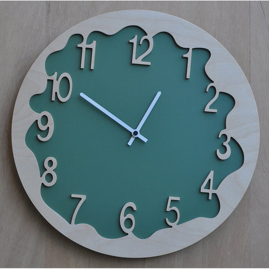 Orologio da Parete Rotondo 48Cm Pirondini Italia Ombre Verde