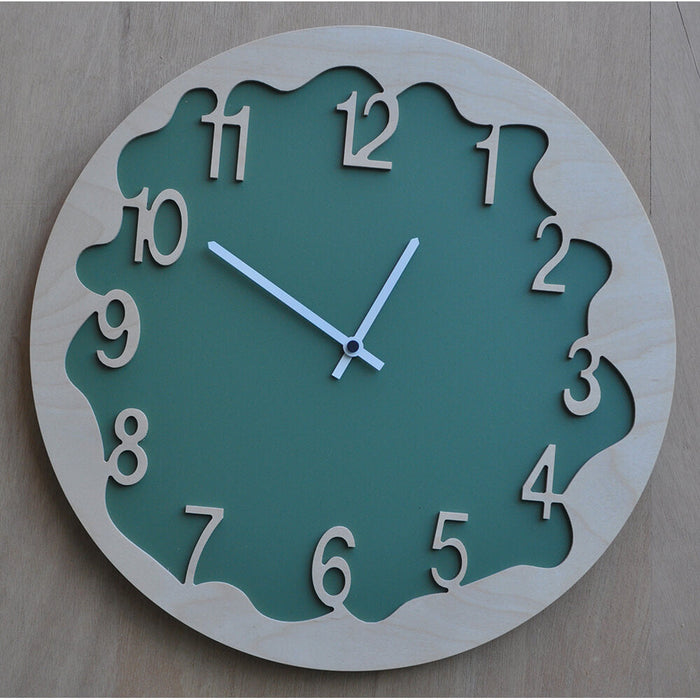 Orologio da Parete Rotondo 48Cm Pirondini Italia Ombre Verde