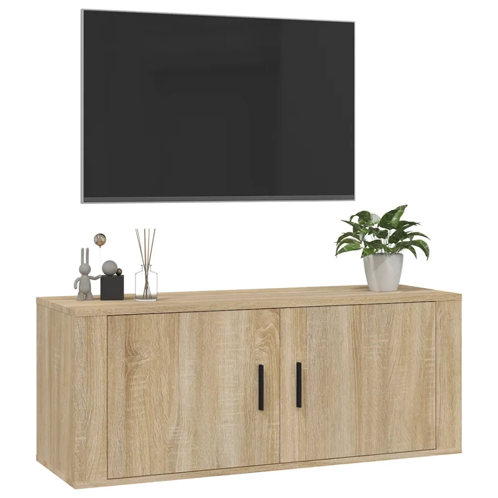 Mobile Porta TV a Parete rovere sonoma 100x34,5x40 cm 816635