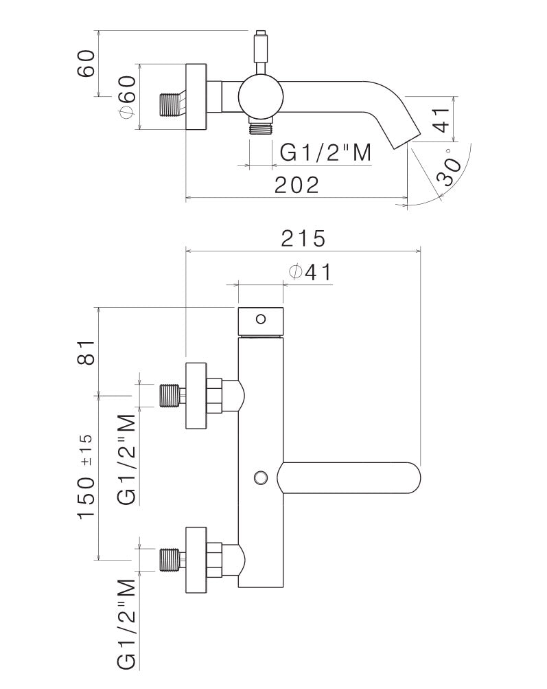 Rubinetto Miscelatore Monocomando Vasca con Deviatore in Acciaio Inox Satinato Nilo