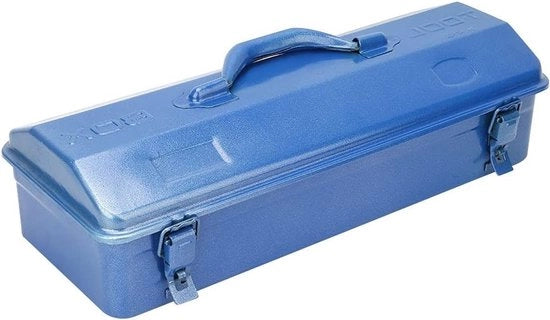 Cassa multifunzionale in acciaio - Scatola per strumenti di riparazione - Dimensioni 37 * 16 * 11 - Acciaio spesso - Contenitore con chiusura.